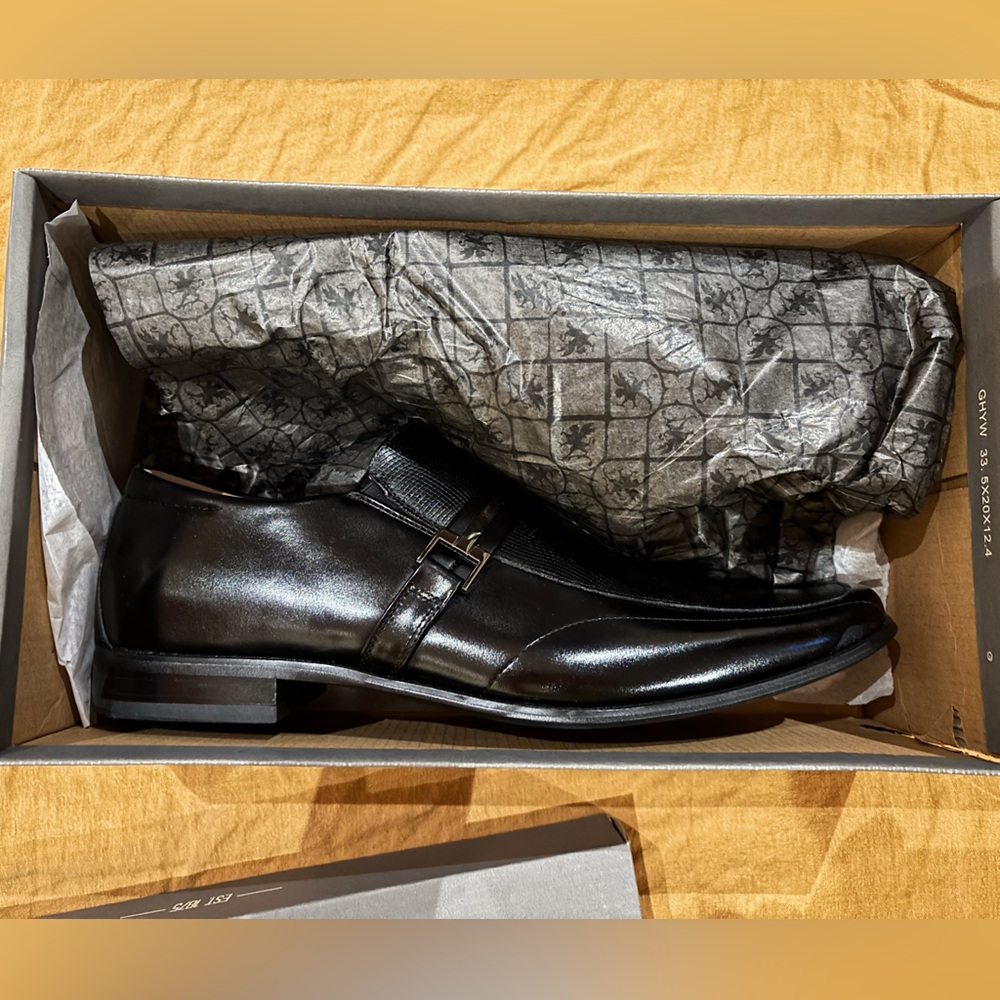 Stacy Adams Black Leather Dress Shoes